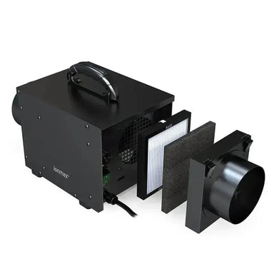 Ionmax+ ED12 12L Smart Industrial Dehumidifier side angled decompartmentalised view