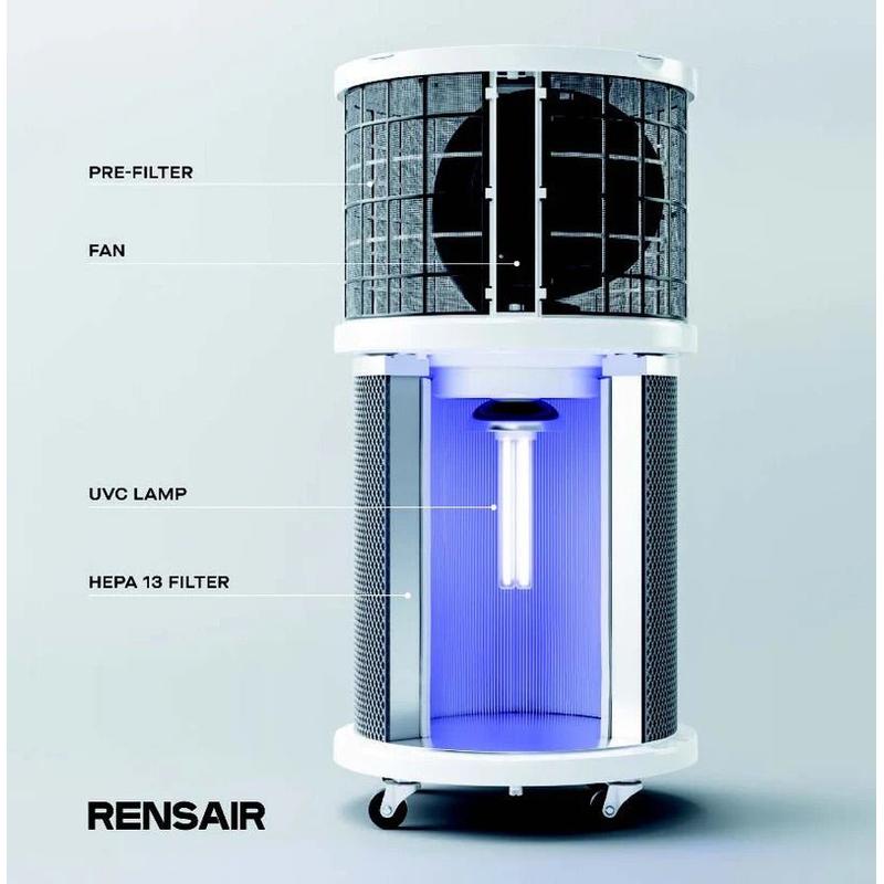 Rensair Hospital Grade Air Purifier with HEPA + UVCAir purifierRensairPureLineCleaningSupplies.com.au